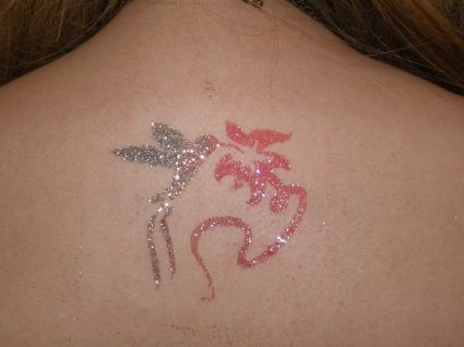 Glitter Back Tattoo